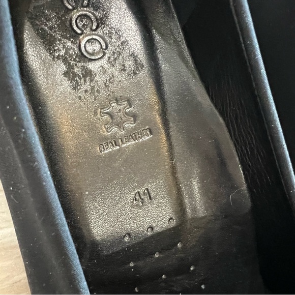 ECCO Felicia Stretch Black Textile Slip On Low Wedge Women’s Size 41 = 10/10.5 - Picture 7 of 9